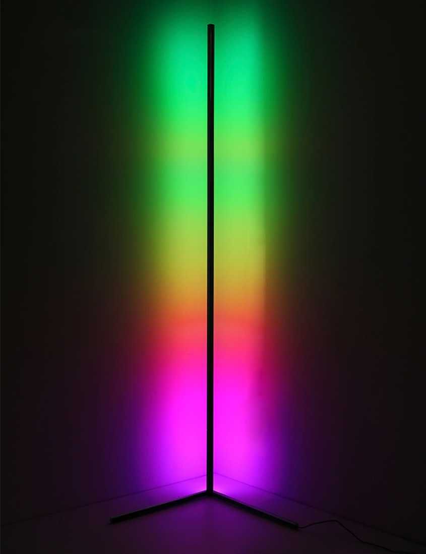Напольный угловой LED торшер с RGB подсветкой, светильник - ночник