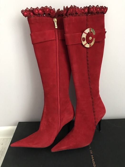 Сапоги из Италии из натуральной замши