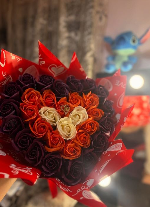 Buchet în Formă de Inimă