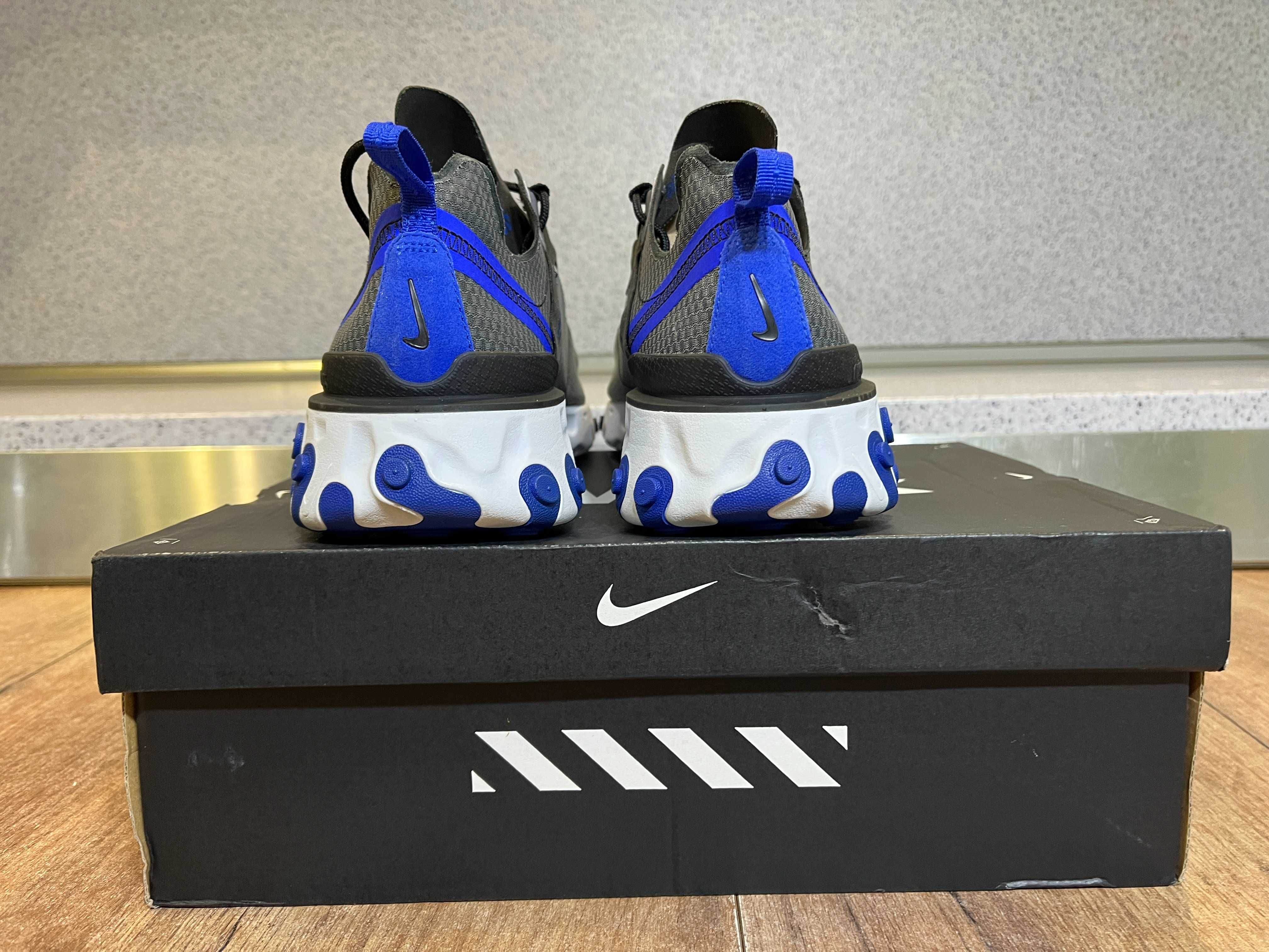 ОРИГИНАЛНИ *** Nike React Element 55 SE / Black Racer Blue