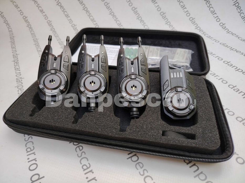 Set 3 Avertizori cu Statie Wind Blade D5-W cu snag bar si lumina vaghe