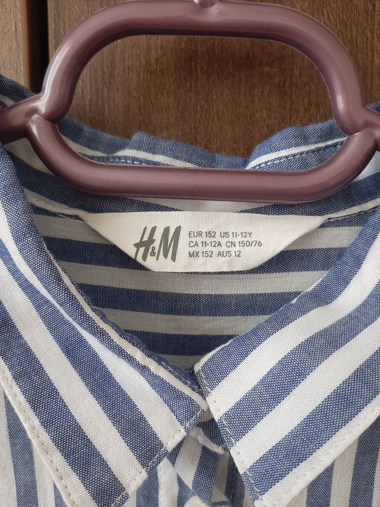 Cămașă fete H&M,  mărime 152, 11-12 ani