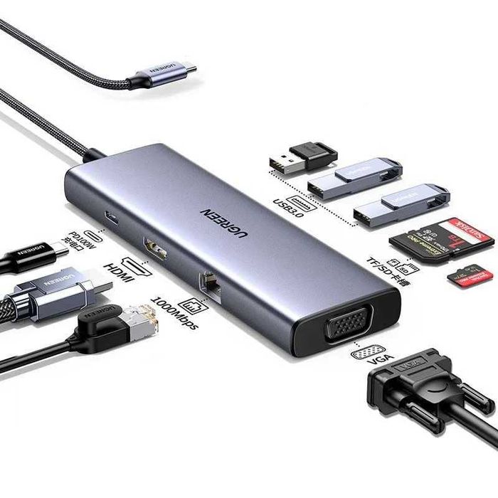 UGREEN, адаптер, док станция, переходник