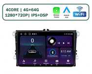 Navigatie Android 4GB RAM+64GB VW GOLF 5 6 PASSAT B6 CC Skoda Leon etc