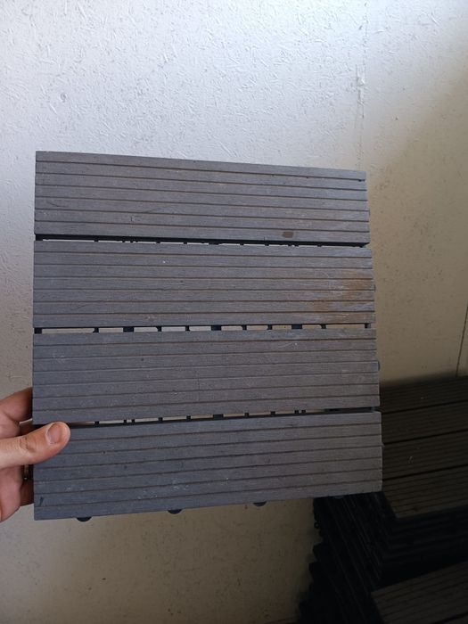 70 buc gresie pentru gradina 30x30x2.2cm, gri.