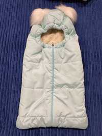 Конверт -кокон + одеяло для ребенка!осень-зима. Размер 70