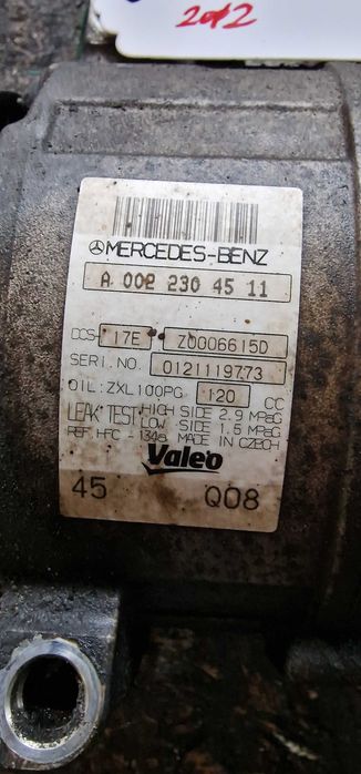 Compresor Clima Mercedes C Class W204 1.8CGI cod A0022304511