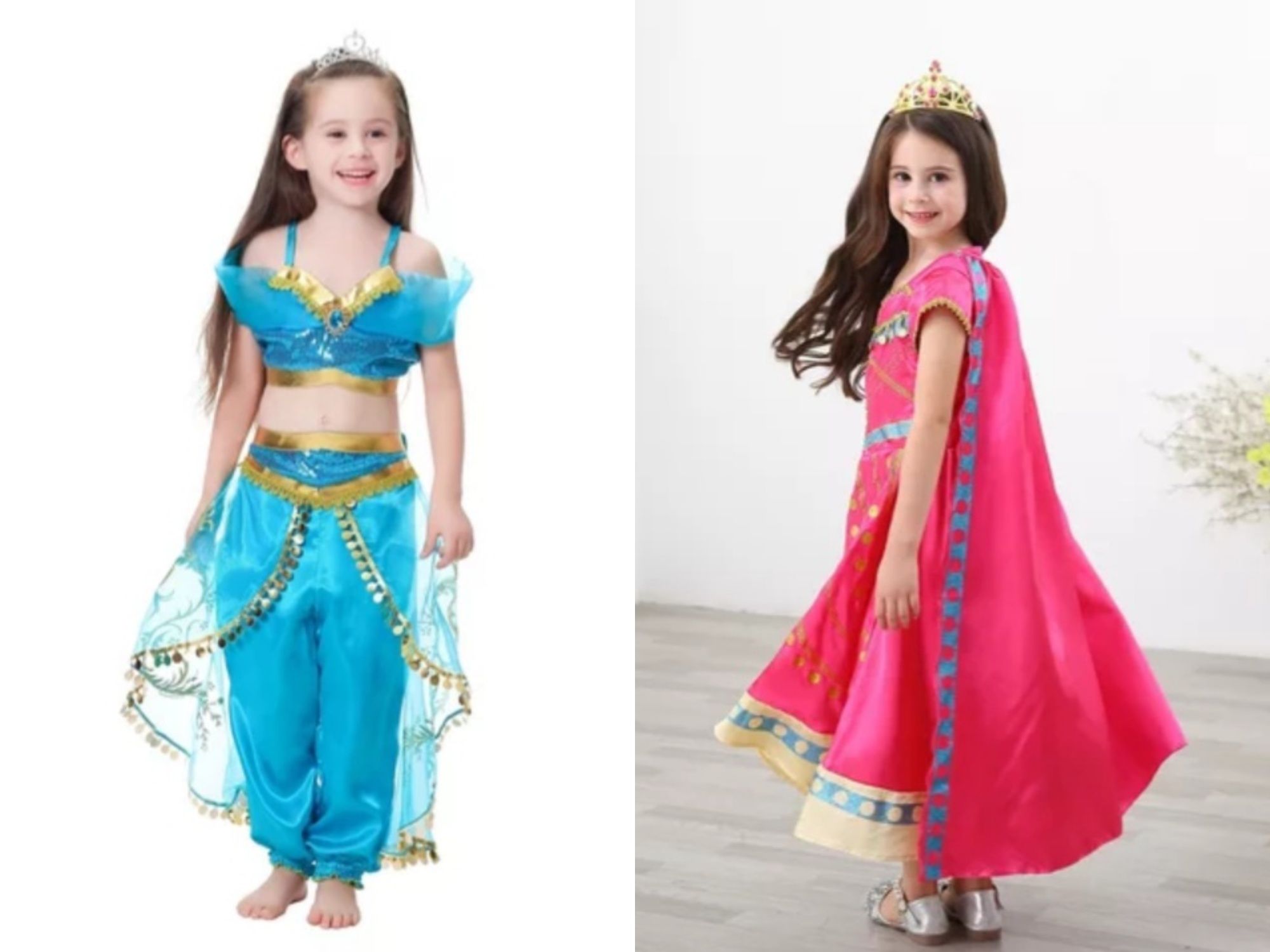 Парти костюми на Принцеса Жасмин от Аладин + ПОДАРЪК КОРОНКА