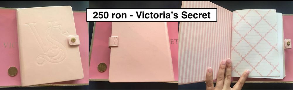 Agenda Jurnal Caiet Notebook Victoria's Secret - roz deschis - superb