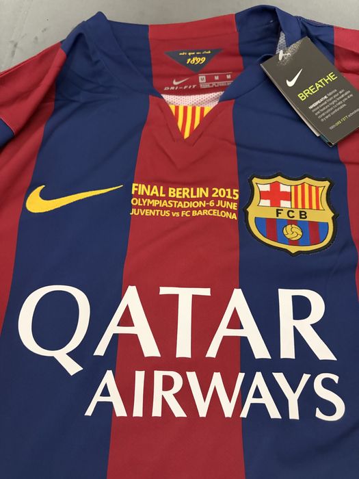 tricou fotbal jersey retro Barcelona Neymar jr UCL Final 2015