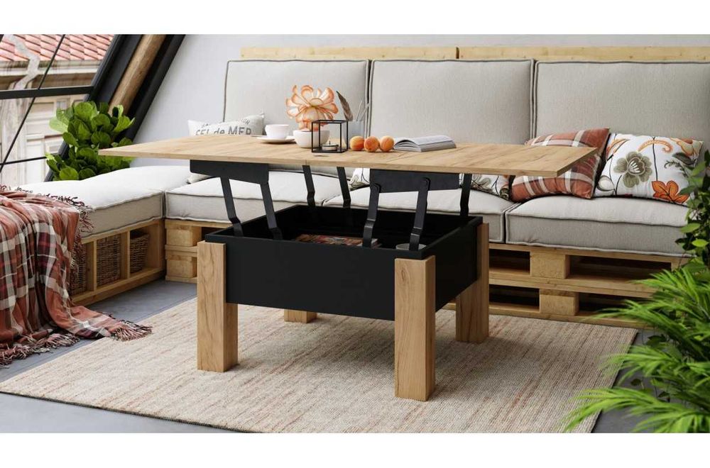 Măsuță extensibilă cu ridicarea blatului măsuță de cafea