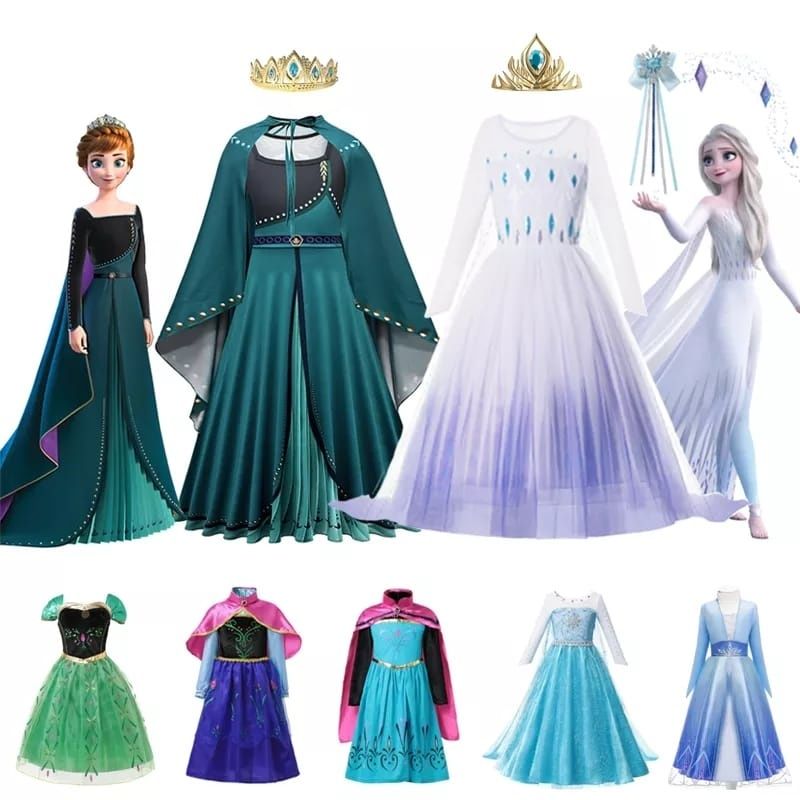 Rochie fetite printese Disney Frozen Elsa și Anna, Raspunzel