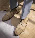 Ghete lace up de lux 42.5 43 lucrate manual Alfred Sargent NOI piele
