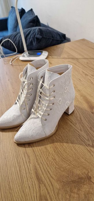 Botine mireasa Adelle - Ancolette, marimea 37