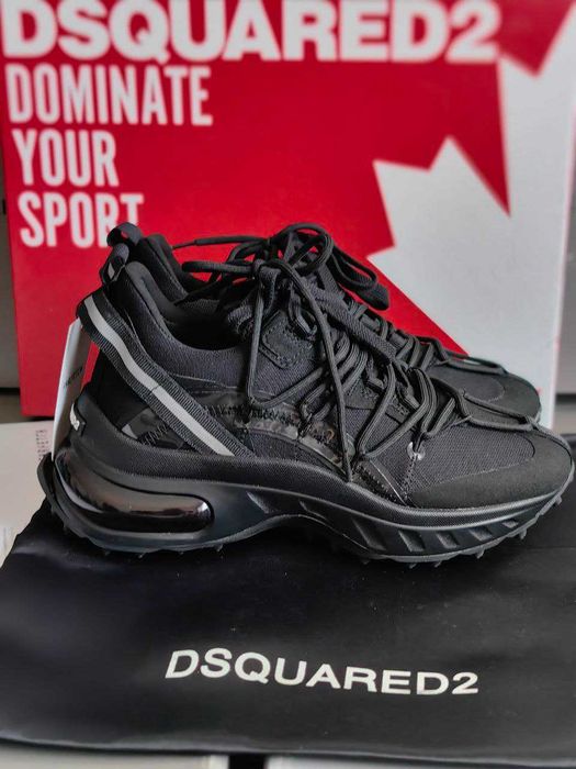 Унисекс Оригинални Обувки DSQAURED2 BUBLE BLACK сникърси маратонки