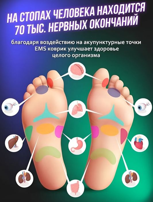 Elektron oyoq uqalagichi EMS miostimulyator massajyor