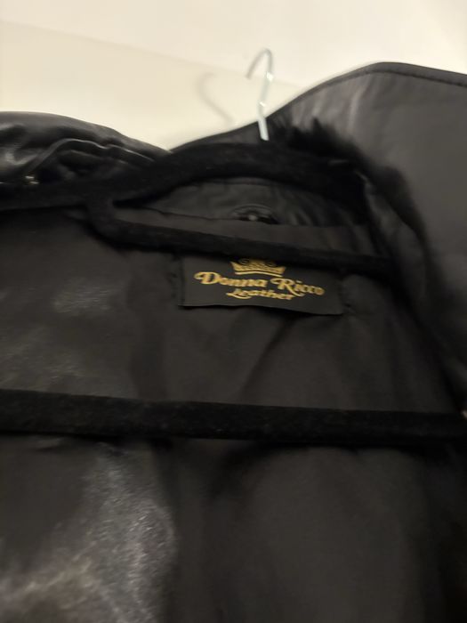 Geaca de piele cu blana detasabila