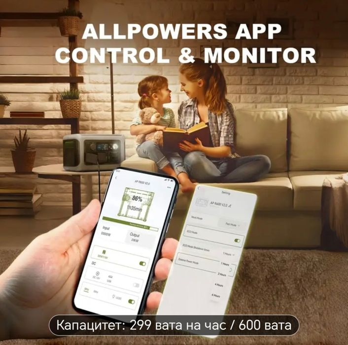 ALLPOWERS R600 преносима зарядна електростанция