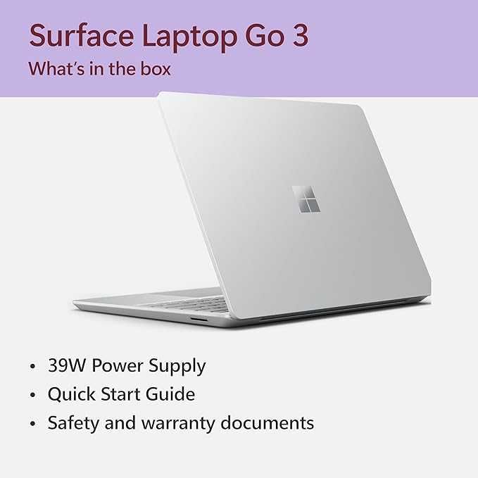 Microsoft Surface Laptop Go 3  12.4”  i5-1235U LPDDR5 8GB SSD 256 GB