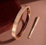 Brățară Cartier Love 16 Rose Gold 750 Diamond