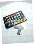 Nou Kit 2 Becuri Led T10 Auto Pozitie 6 Smd Multicolor Rgb Cu Teleco