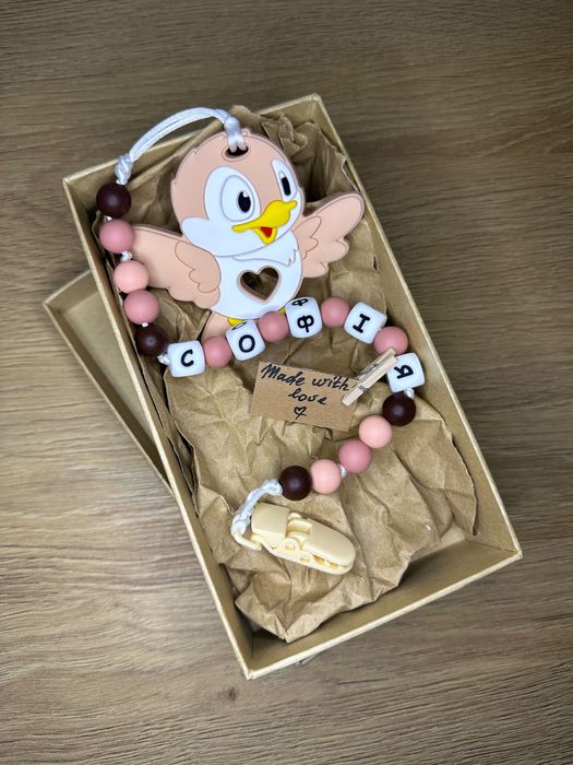 Именен и класически гризалка от 100% хранителен силикон