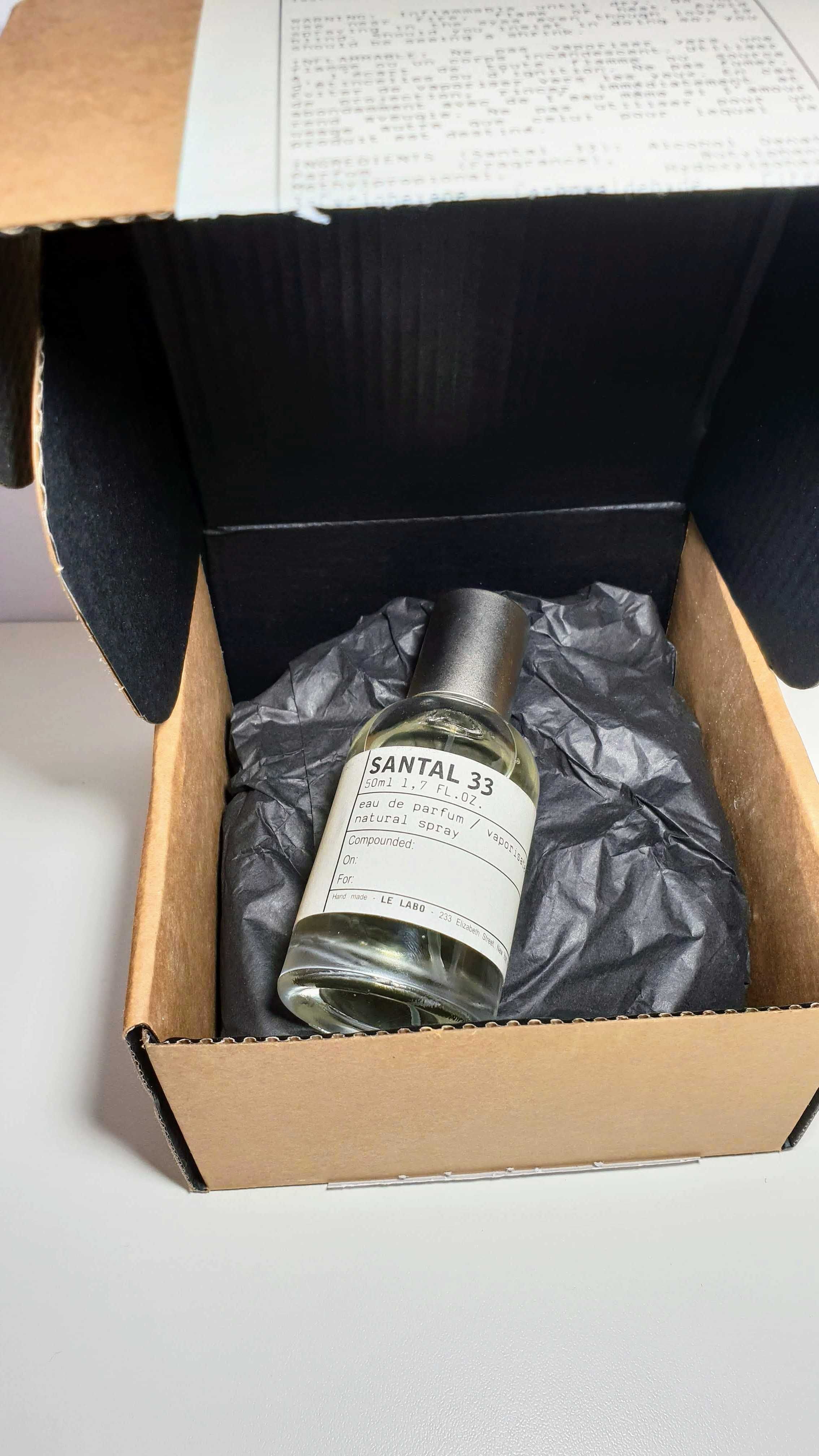 Parfum Le Labo - Santal 33 (100ml), Gaiac 10, Bergamote 22, Ambrette 9