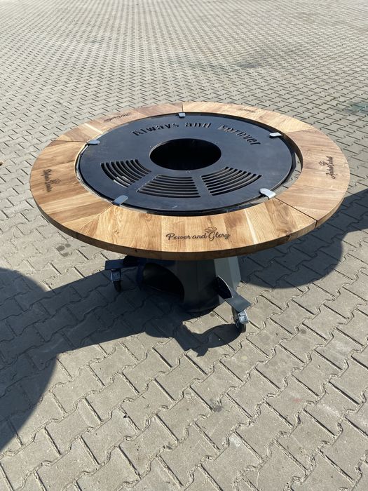 Grătar hexagonal plită rotundă diametru 920 mm gratarean.com