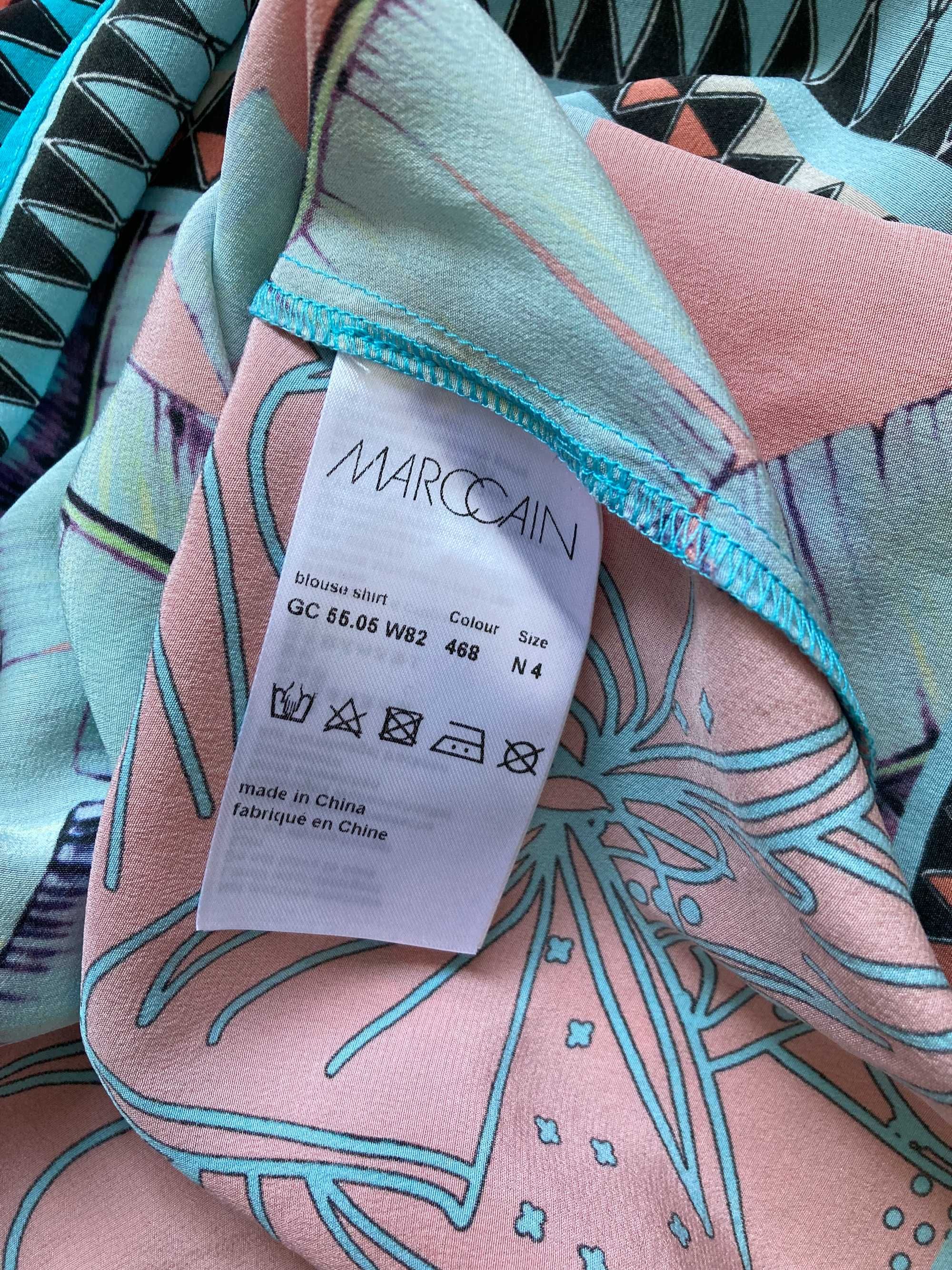 Marc Cain silk shirt женска копринена блуза фланела коприна 4 / 40