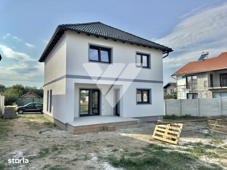Casa noua inviduala 4 camere 2 bai si teren 290 mp in Cristian Sibiu