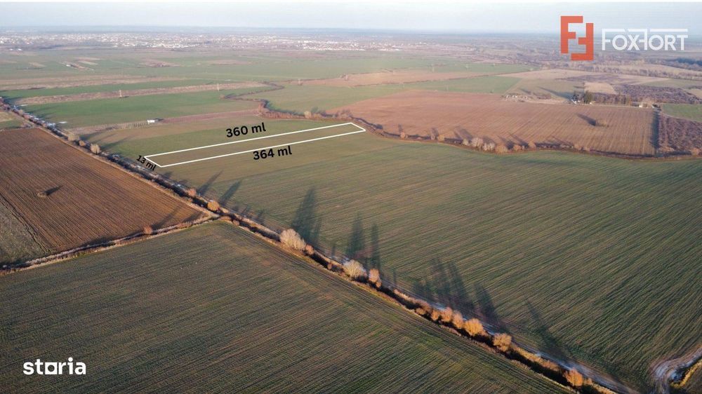 Teren extravilan arabil 4.803 mp - aproape de centura Timisoara Sud