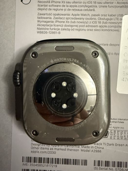Apple watch ultra 2 bleck impecabil
