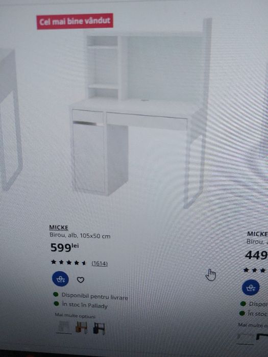 Birou IKEA Micke bine întretinut 300lei