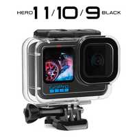 Carcasa subacvatica waterproof GoPro Hero 9 10 11 12 cu filtru rosu