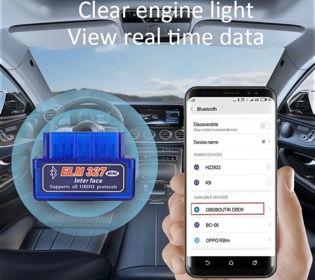 Elm327 OBD V2.1 și V1.5