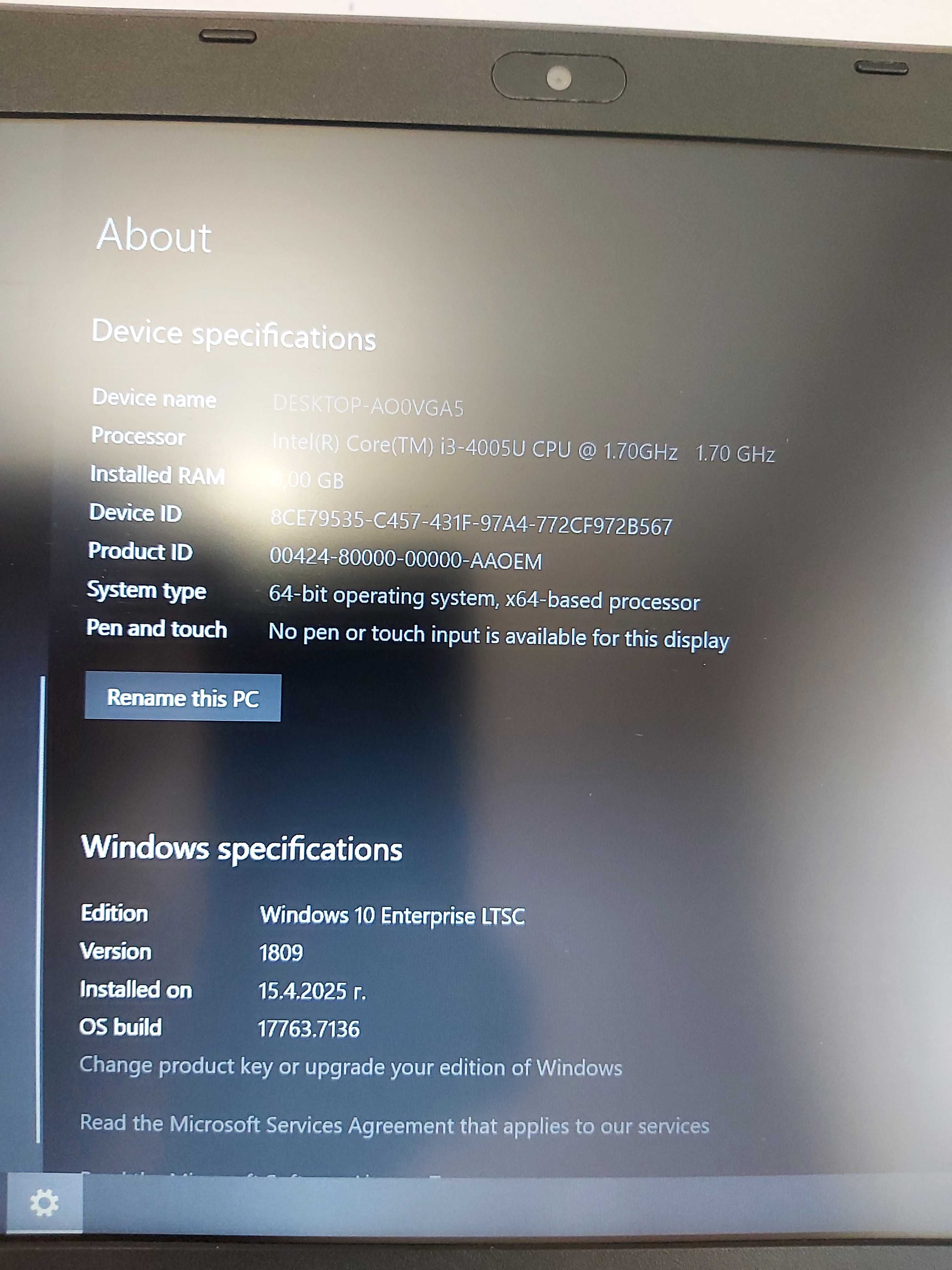 Acer Aspire 13" V3 (i3-4005U 1.70 GHz, SSD 512GB,8GB DDR3L) - 420 лева