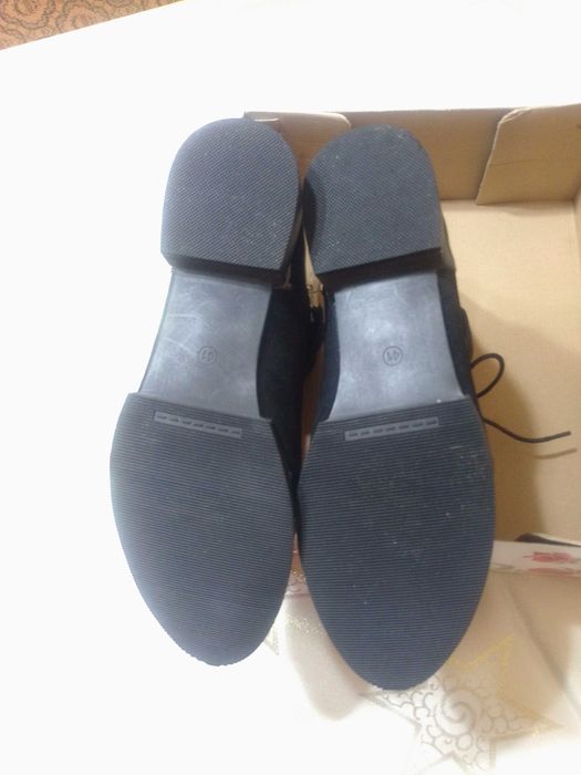 Нови боти, комбинация от 100% естествен лак и велур, N:39