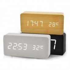 Промо LED настолен часовник + аларма и температура.