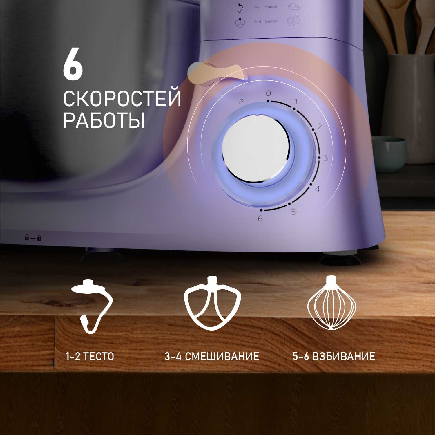 Миксер планетарный Weissgauff WSM 131 PML