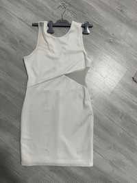 Бяла къса официална рокля