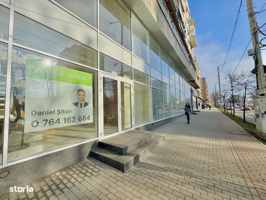 Inchiriere Spatiu 100 mp- Bd. Independentei. Vitrina 6 metri. 25 €/m