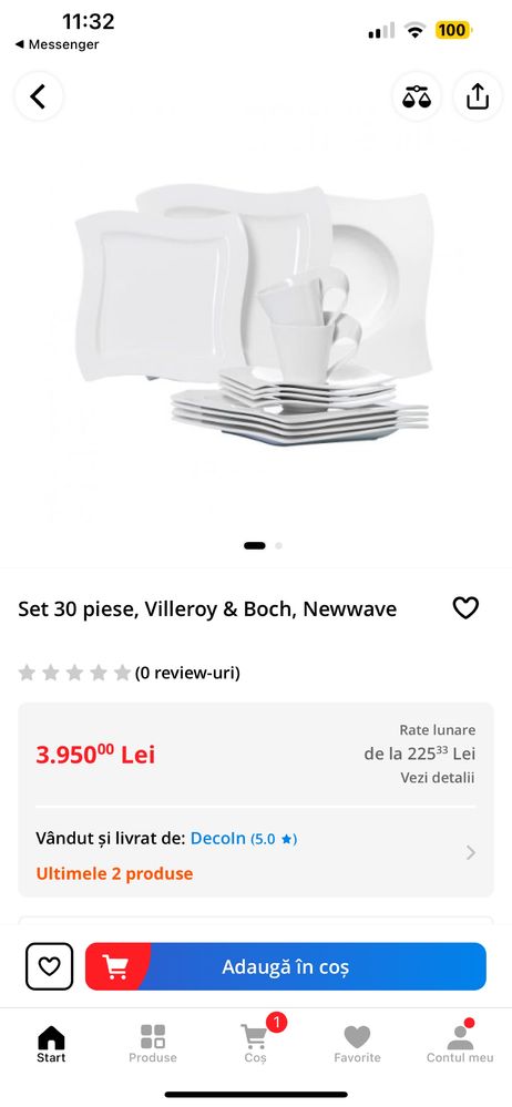 Set 30 piese, Villeroy & Boch, Newwave