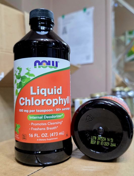 ДОСТАВКИ НЕТ Now хлорофилл жидкий 473мл , в капсулах 90шт Made USA