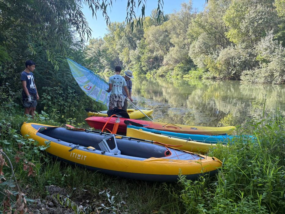 Надуваем каяк ITIWIT/TRIBORD 100, двуместен