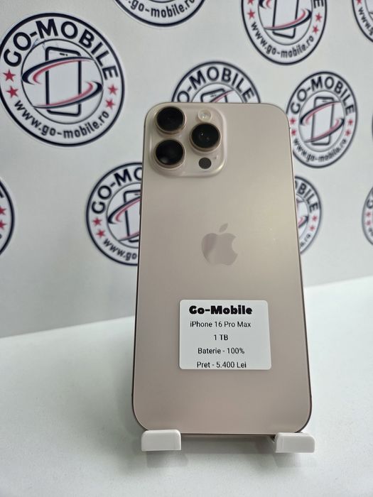 iPhone 16 Pro Max - 1TB - 100% Baterie - Garanție