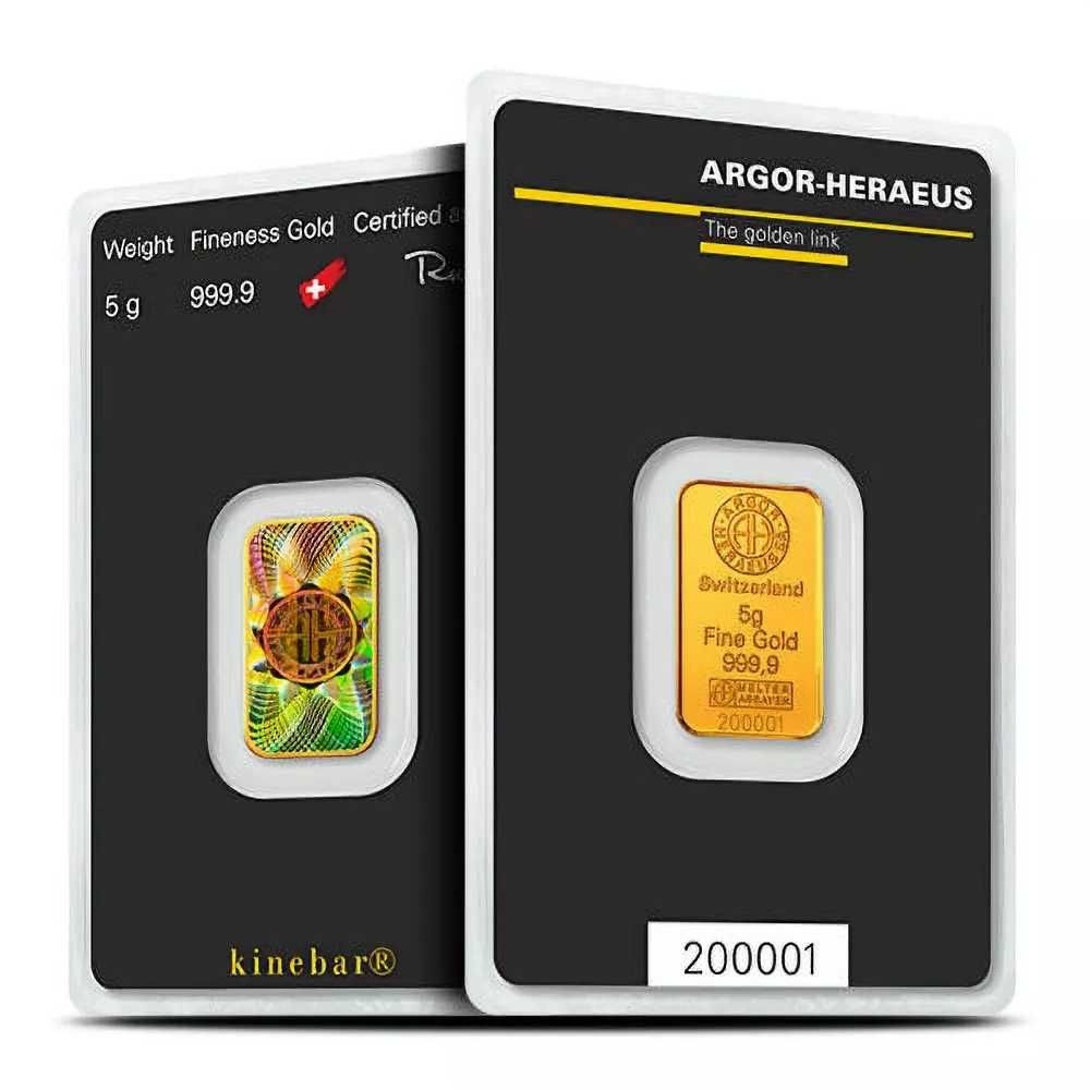 Инвестиционно Злато  Valcambi и Argor Heraeus 1 грам