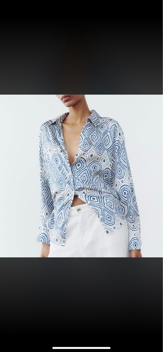 Сатенена риза Zara
