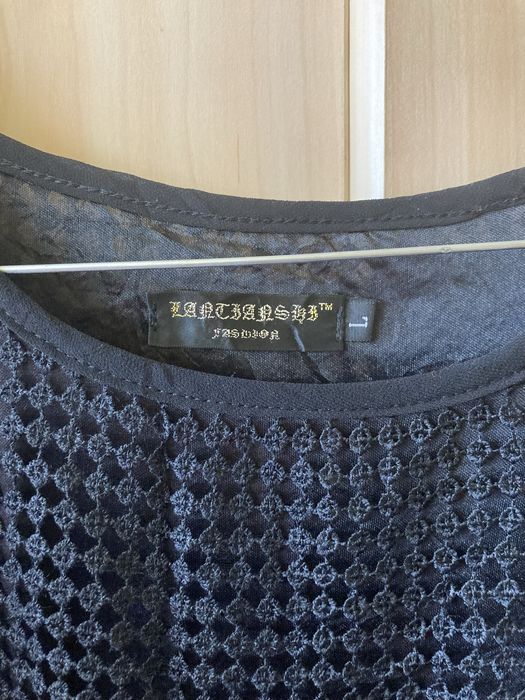 Bluza negru cu model