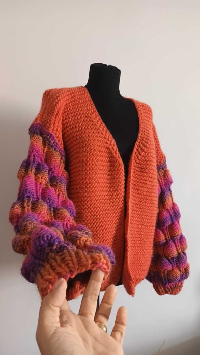 Cardigan handmade lana