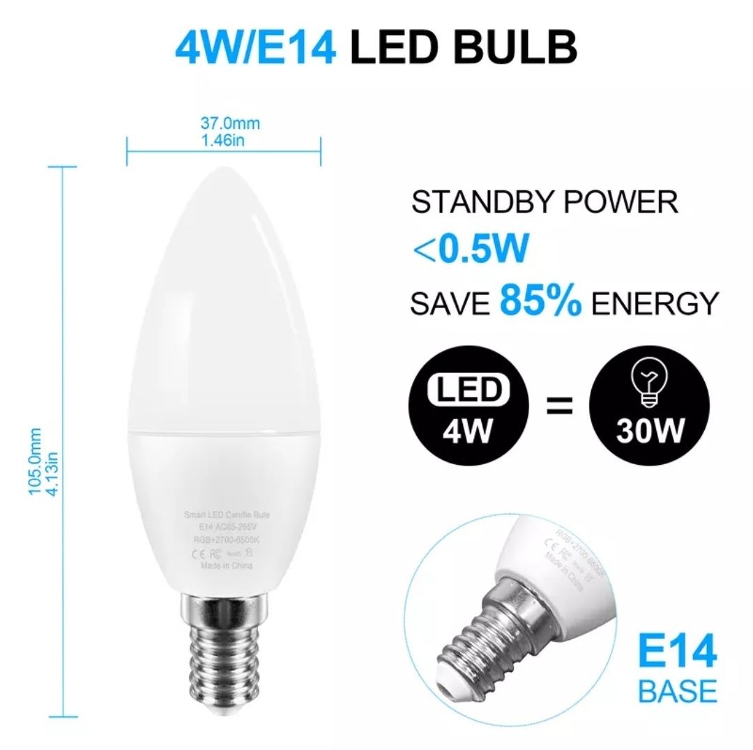 Смарт крушка Е14 RGB